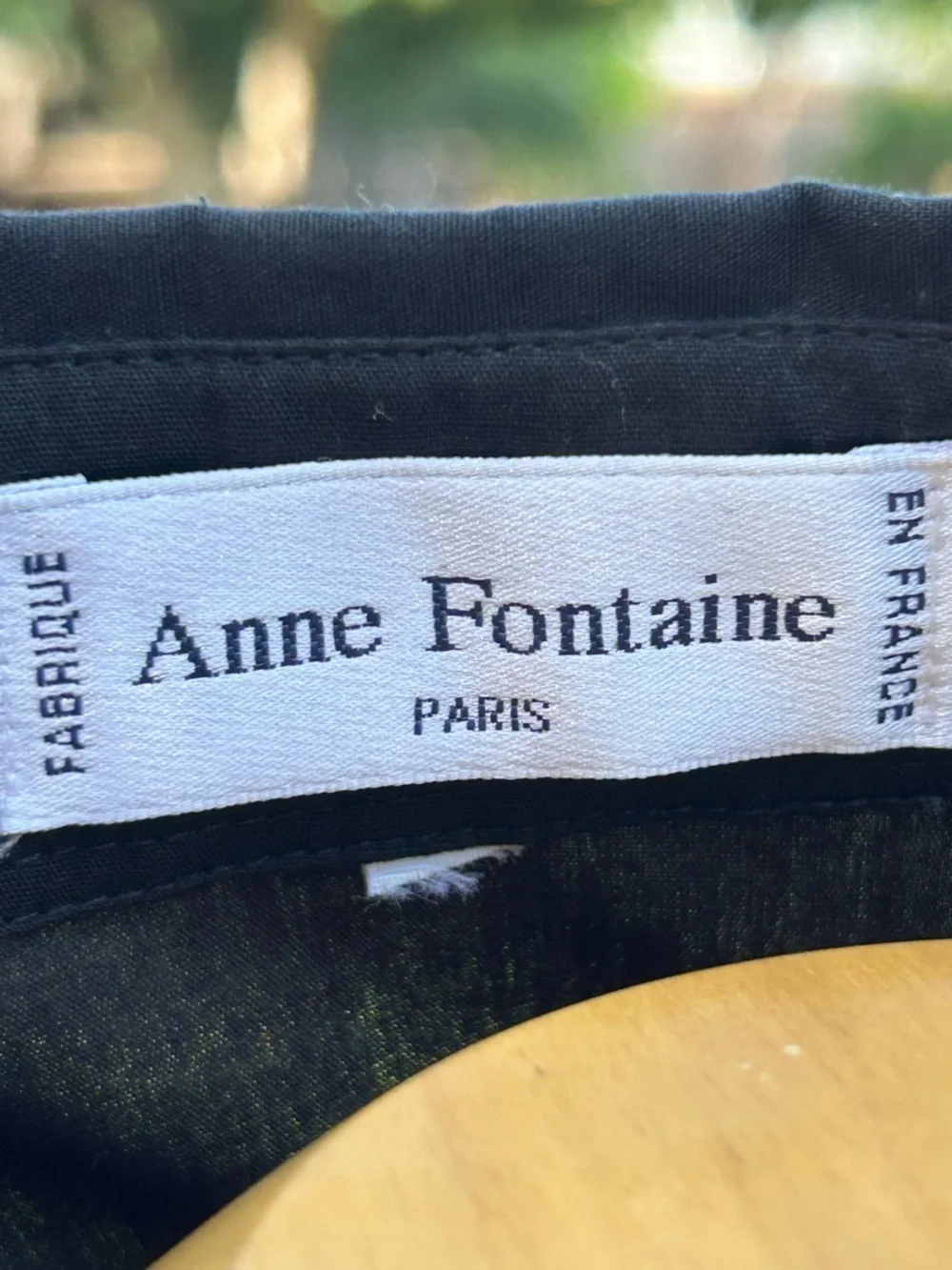 Anne Fontaine Black Sheer Sleeve Rosaorgal Blouse - Picture 9 of 9